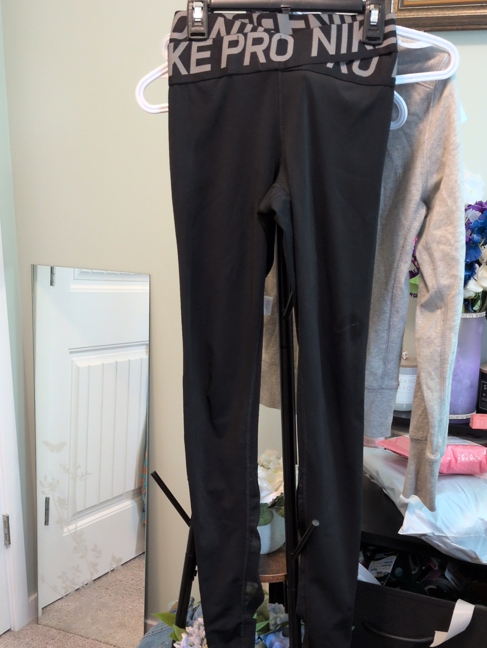 Nike Black Logo Waistband Leggings